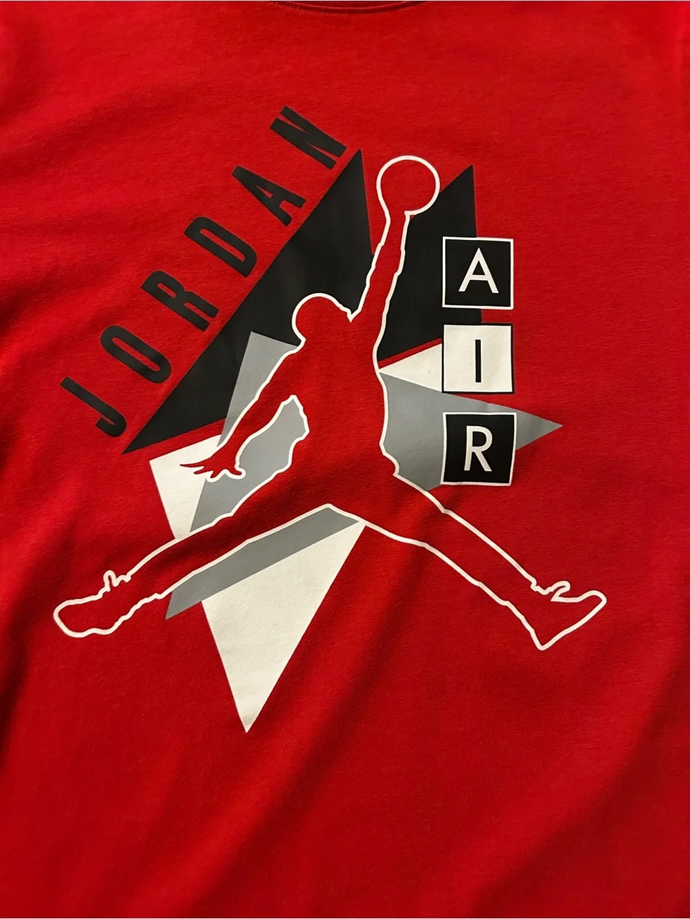Jordan Boys JDB Graphic Short Sleeve T Shirt Gym Red Big Kids Size Medium